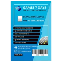 Accesorii pentru jocuri de masă Games 7 Days Standart 3+/ Protectoare de cărți