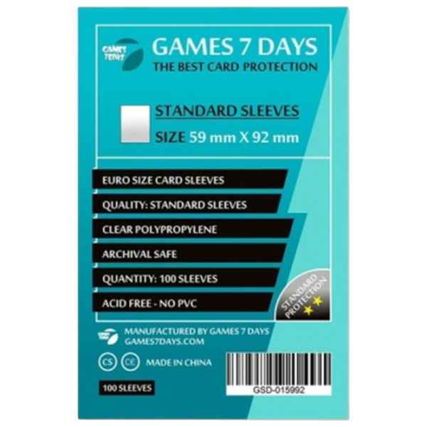 Accesorii pentru jocuri de masă Games 7 Days Standart 3+/ Protectoare de cărți photo 1