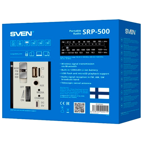 Boxă portabilă Sven SRP-500 / Black photo 7