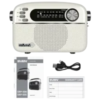 Radio portabil Sven SRP-505 3 W/ White photo 5