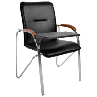 Scaun de birou DecoPrim SAMBA T PLAST Spumă poliuretanică/ Black Silver