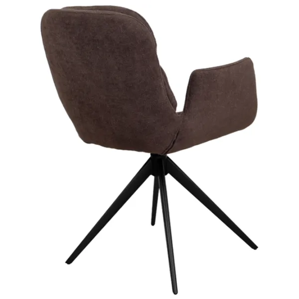 Кухонный стул DecoPrim Aura Ткань/ Коричневый Черный photo 5