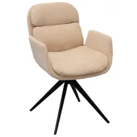 Кухонный стул DecoPrim Aura Ткань/ Бежевый Черный