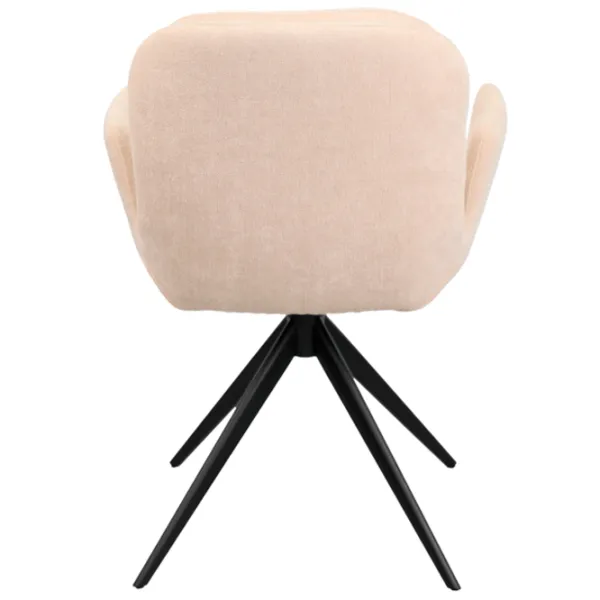 Кухонный стул DecoPrim Aura Ткань/ Бежевый Черный photo 5