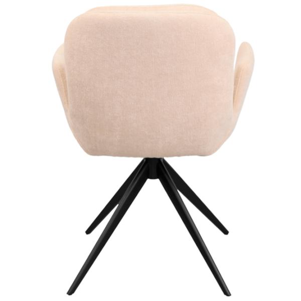 Кухонный стул DecoPrim Aura Ткань/ Бежевый Черный photo 5