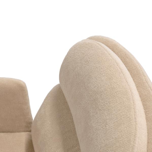 Кухонный стул DecoPrim Aura Ткань/ Бежевый Черный photo 6