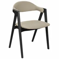 Кухонный стул DecoPrim Logan Ambrella 09  Бархат/ Бежевый Черный