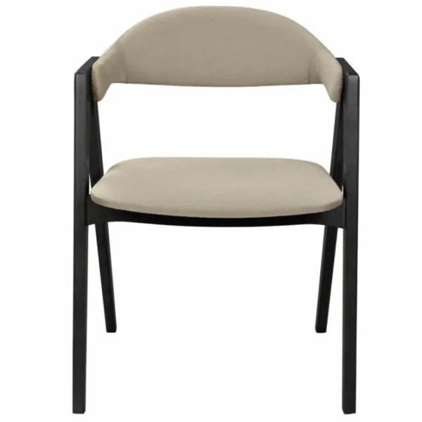 Кухонный стул DecoPrim Logan Ambrella 09  Бархат/ Бежевый Черный photo 4