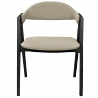 Scaun de bucătărie DecoPrim Logan Ambrella 09 Catifea/ Beige Black photo 4