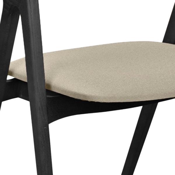 Кухонный стул DecoPrim Logan Ambrella 09  Бархат/ Бежевый Черный photo 5