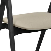 Scaun de bucătărie DecoPrim Logan Ambrella 09 Catifea/ Beige Black photo 5