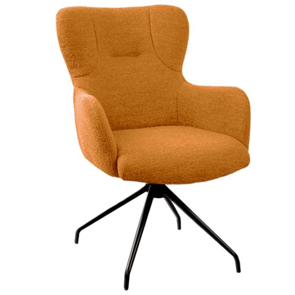 Кухонный стул DecoPrim Bond Alpine   Бархат/ Бронзовый Черный photo 1