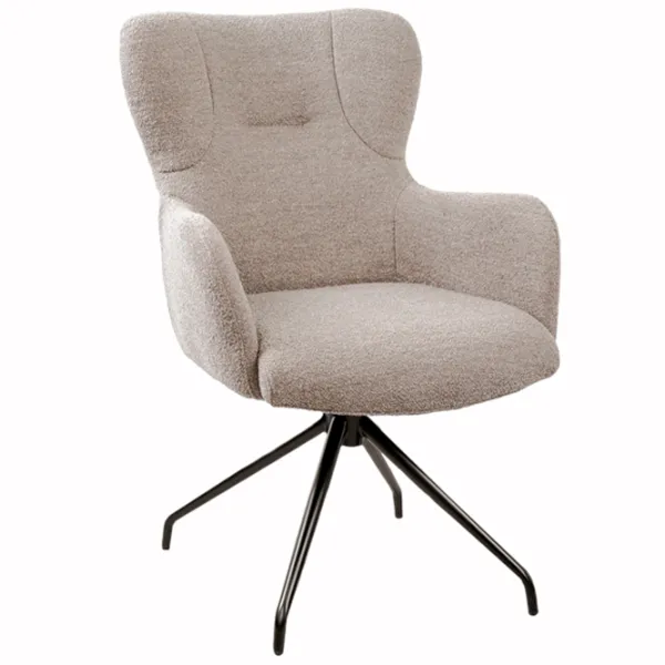 Кухонный стул DecoPrim Bond Alpine   Бархат/ Серый Черный photo 1