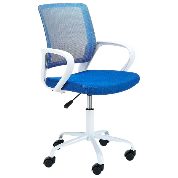 Fotoliu de birou Akord FD-6 Plasă/ Blue White photo 1