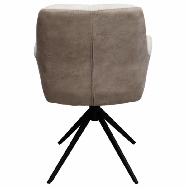 Scaun de bucătărie DecoPrim Lily Velvet/ Beige Black photo 5