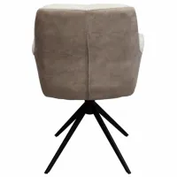Scaun de bucătărie DecoPrim Lily Velvet/ Beige Black photo 5