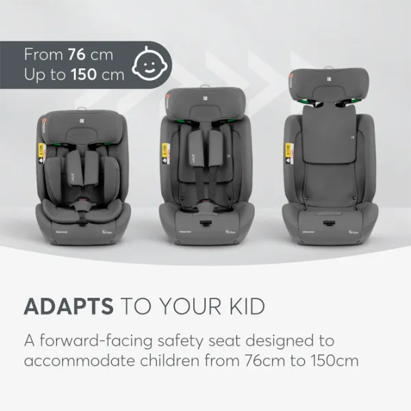 Детское автокресло Kikka Boo i-Flit  15 месяцев - 12 лет / 36 кг / Светло Серый photo 5