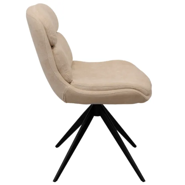 Scaun de bucătărie DecoPrim AVA Stofă/ Beige Black photo 2