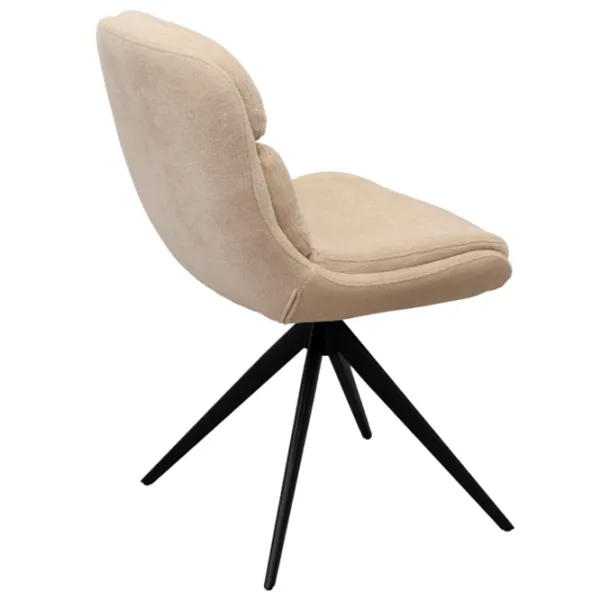 Scaun de bucătărie DecoPrim AVA Stofă/ Beige Black photo 4