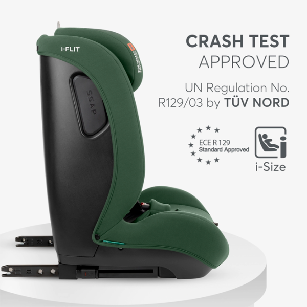 Детское автокресло Kikka Boo i-Flit  15 месяцев - 12 лет / 36 кг / Зеленый photo 2