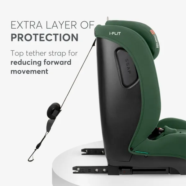 Детское автокресло Kikka Boo i-Flit  15 месяцев - 12 лет / 36 кг / Зеленый photo 5