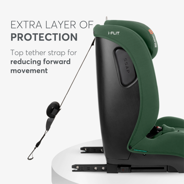 Детское автокресло Kikka Boo i-Flit  15 месяцев - 12 лет / 36 кг / Зеленый photo 5