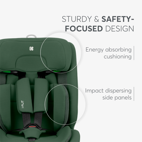 Детское автокресло Kikka Boo i-Flit  15 месяцев - 12 лет / 36 кг / Зеленый photo 8