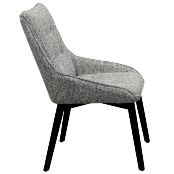 Scaun de bucătărie DecoPrim Osman Stofă/ Gray Black photo 2