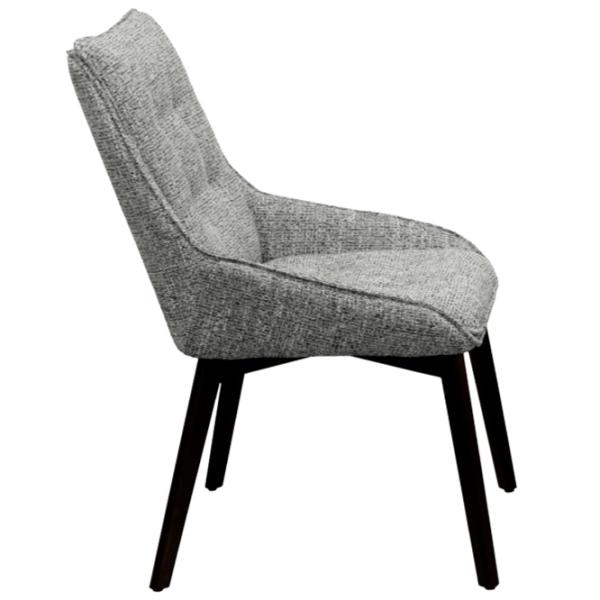 Scaun de bucătărie DecoPrim Osman Stofă/ Gray Black photo 2