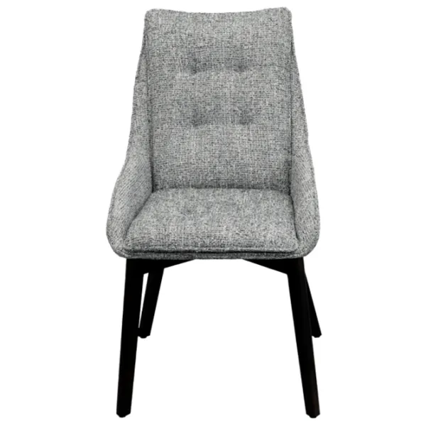 Scaun de bucătărie DecoPrim Osman Stofă/ Gray Black photo 3