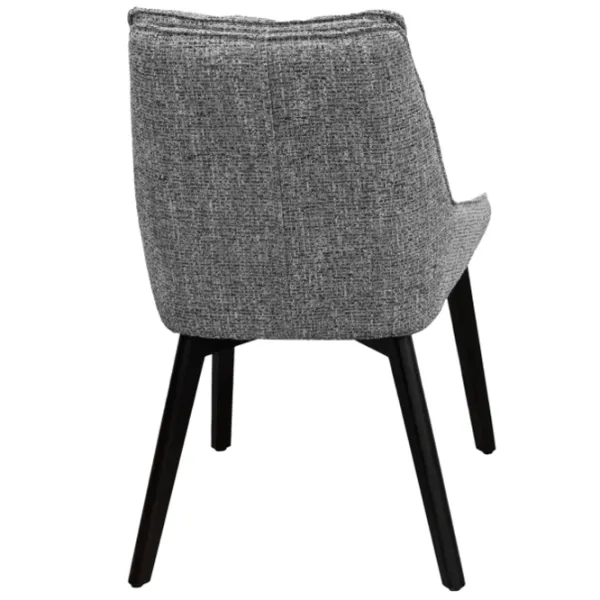 Scaun de bucătărie DecoPrim Osman Stofă/ Gray Black photo 5