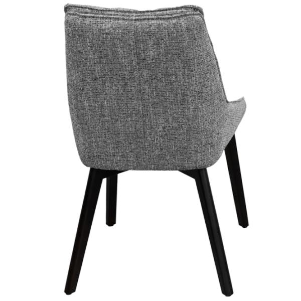 Scaun de bucătărie DecoPrim Osman Stofă/ Gray Black photo 5