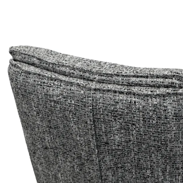 Scaun de bucătărie DecoPrim Osman Stofă/ Gray Black photo 7