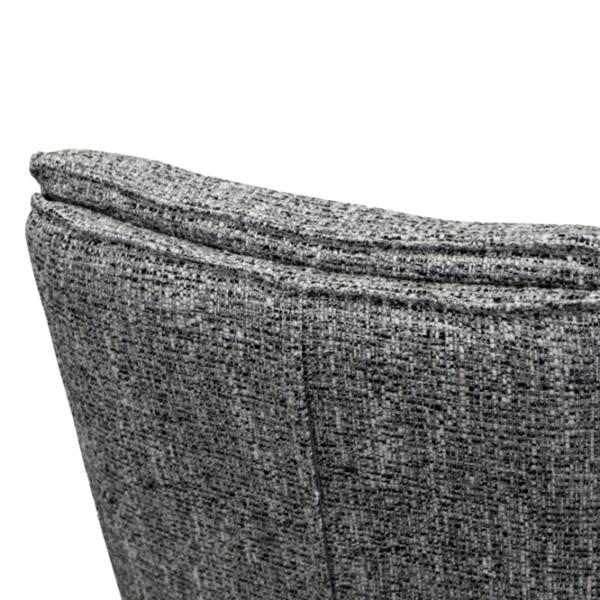 Scaun de bucătărie DecoPrim Osman Stofă/ Gray Black photo 7