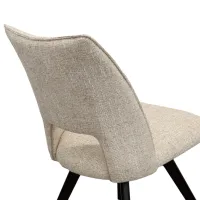 Scaun de bucătărie DecoPrim Vision Stofă/ Beige Black photo 4