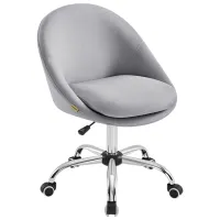 Fotoliu de birou Songmics OBG020G01V1 Pânză/ Gray Silver