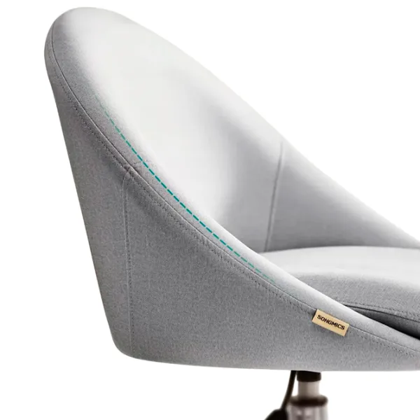 Fotoliu de birou Songmics OBG020G01V1 Pânză/ Gray Silver photo 2