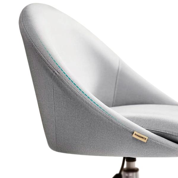 Fotoliu de birou Songmics OBG020G01V1 Pânză/ Gray Silver photo 2