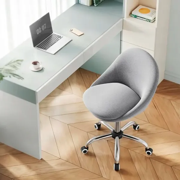 Fotoliu de birou Songmics OBG020G01V1 Pânză/ Gray Silver photo 4