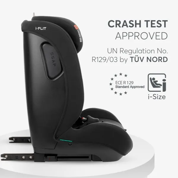 Детское автокресло Kikka Boo i-Flit  15 месяцев - 12 лет / 36 кг / Черный photo 2