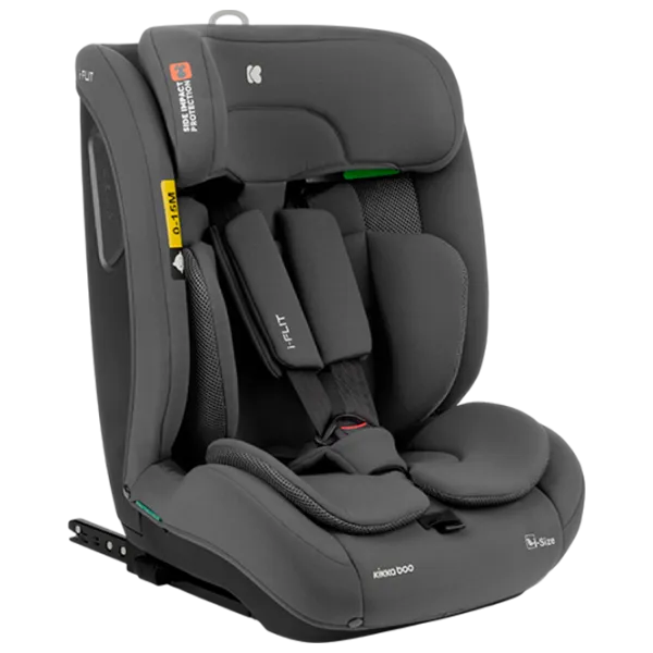 Детское автокресло Kikka Boo i-Flit  15 месяцев - 12 лет / 36 кг / Тёмно-серый photo 1