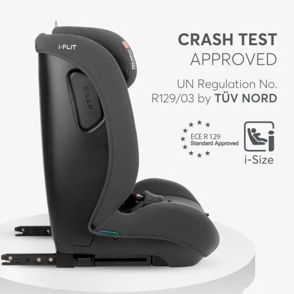 Детское автокресло Kikka Boo i-Flit  15 месяцев - 12 лет / 36 кг / Тёмно-серый photo 2