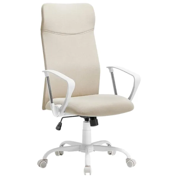 Fotoliu de birou Songmics OBN034K01 Poliester/ Beige White photo 1