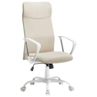 Fotoliu de birou Songmics OBN034K01 Poliester/ Beige White