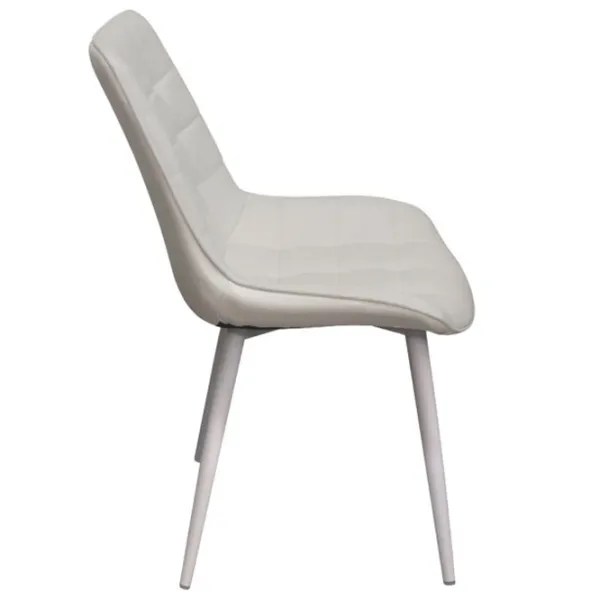 Scaun de bucătărie DecoPrim Hans Stofă/ White White photo 2