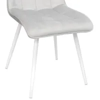 Scaun de bucătărie DecoPrim Capella Stofă/ Gray White photo 2