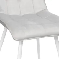 Scaun de bucătărie DecoPrim Capella Stofă/ Gray White photo 3