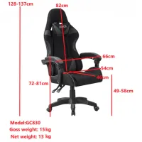 Scaun Gaming Xenos Hermes Gray Black photo 5