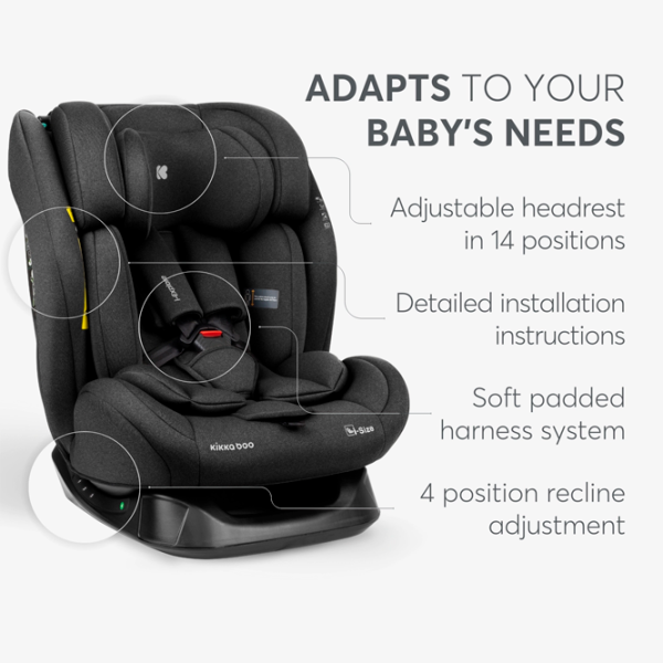 Детское автокресло Kikka Boo i-Explore 2  0 месяцев - 12 лет / 36 кг / Черный photo 5