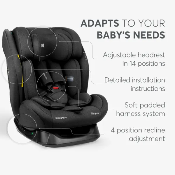 Детское автокресло Kikka Boo i-Explore 2  0 месяцев - 12 лет / 36 кг / Черный photo 5